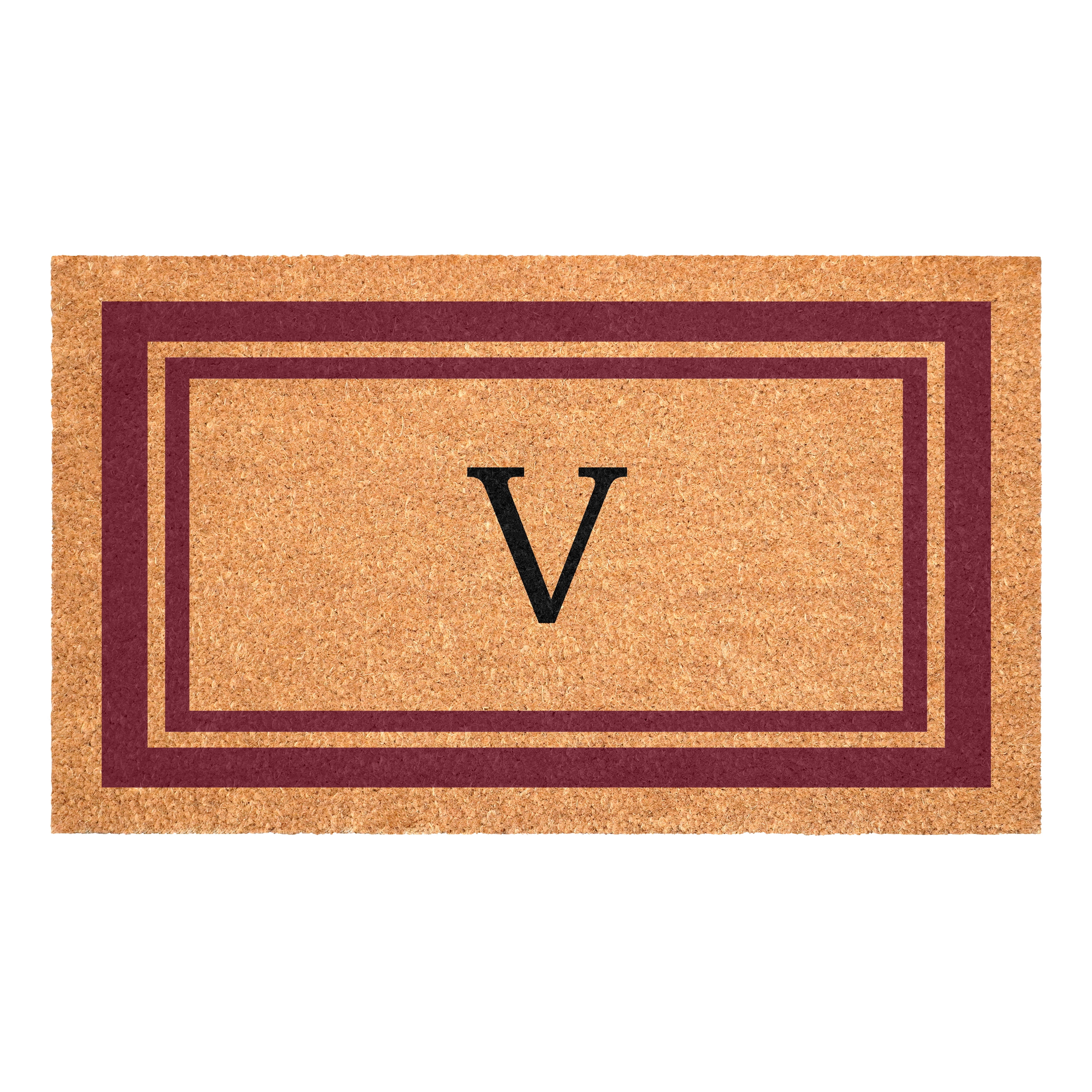 Burgundy Border Mon