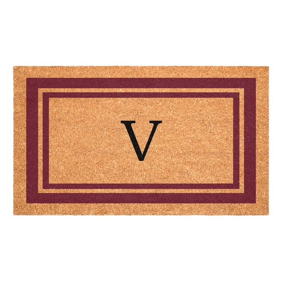 Burgundy Border Mon