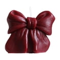 thumbnail image 1 of Burgundy Bow Shaped Scented Candle, Romantic Bowknot Decor Candle for Couple Anniversary Birthday Dinner Holiday Home Decor Gift, 1 of 6