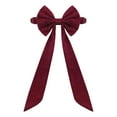 thumbnail image 1 of Burgundy Chair Sashes Christmas Red Chair Bows for Chairs 29.5"x19.7" Elastic Burgundy Velvet Sashes Chairs Bows for Christmas Banquet Home Wedding Events Holiday Event Decor Banquets Party, 1 of 8