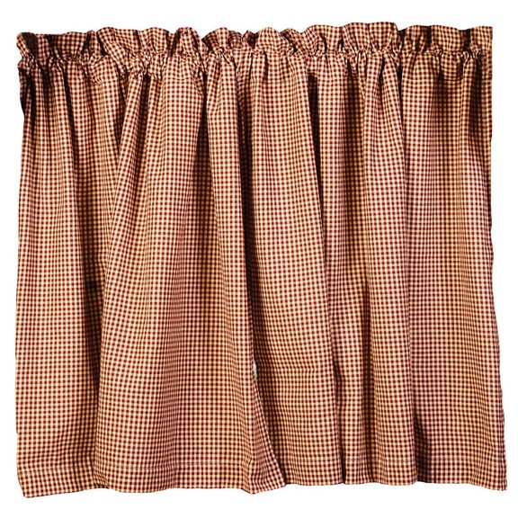 The Country House Collection Stars and Berries 24" Curtain Tiers