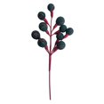 thumbnail image 1 of Burgundy Christmas Ball Picks, 17.32in Decorative Ornament Spray with Plaid Ball Accents for Xmas Tree Wreath Floral Arrangement Decor, 1 of 5