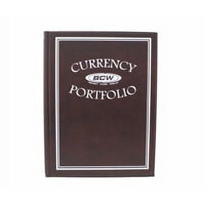 Burgundy Currency Portfolio Album Holds up to 30 Bills by BCW
