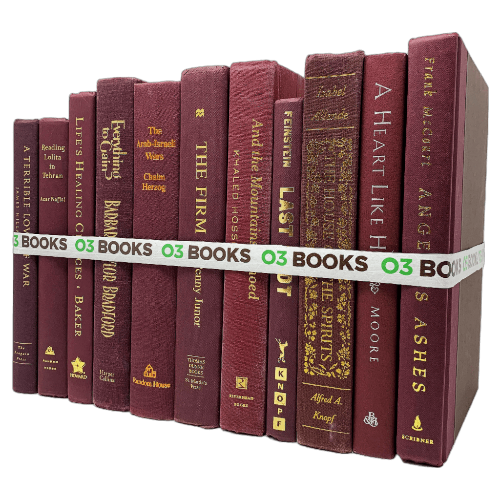 Burgundy Decorative Books