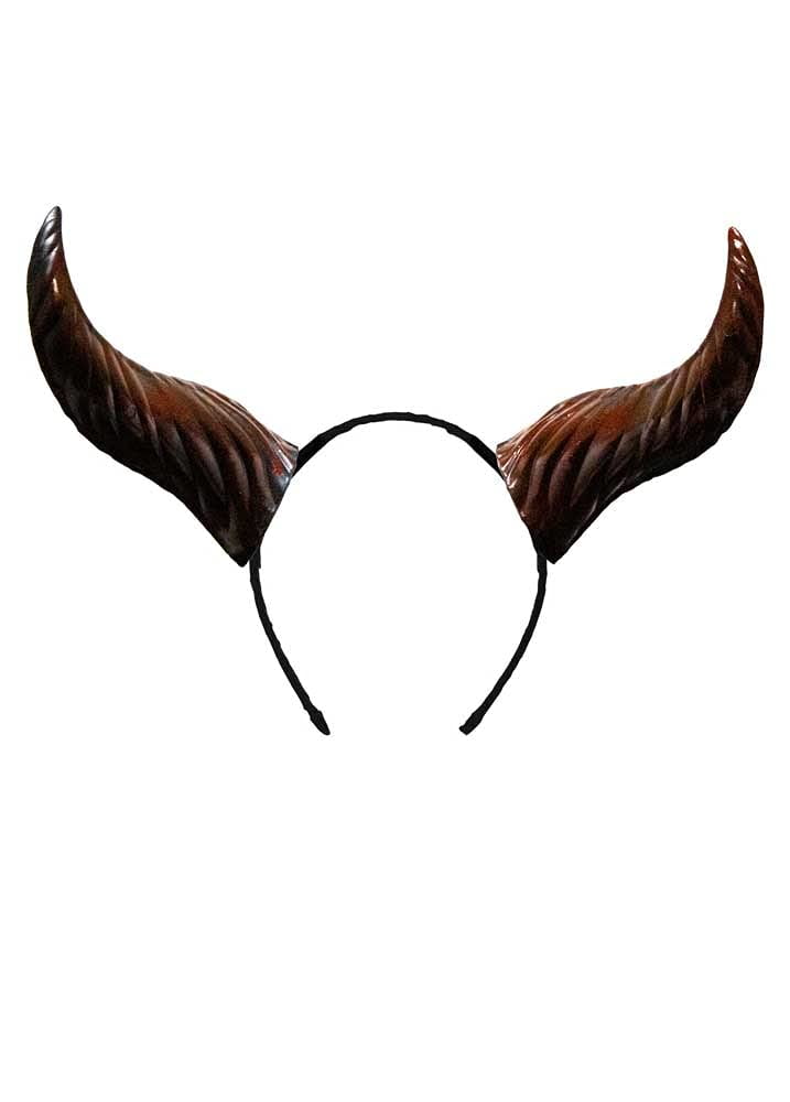 UNDERWRAPS Halloween Pointed Deer Antlers - Headband Accessory Burgundy, Costume Accessories for Men & Women, Cosplay Dress Up for Party