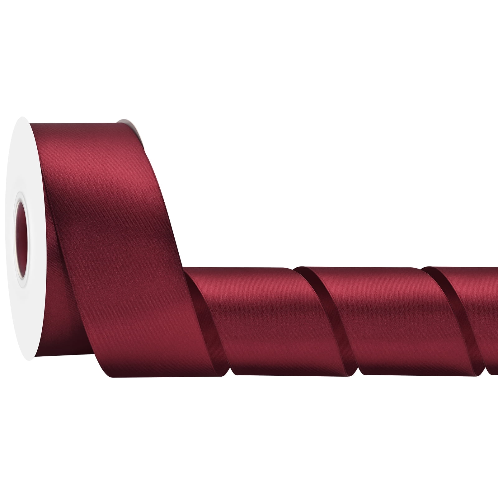 Burgundy Double Face Satin Ribbon 2 Inch X 50 Yards - Walmart.com