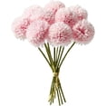 thumbnail image 1 of Burgundy Fake Flowers Artificial Chrysanthemum Ball Silk Flowers Silk Flowers 11" for Mother's Day Easter Home Kitchen Wedding Decorations, 1 of 5