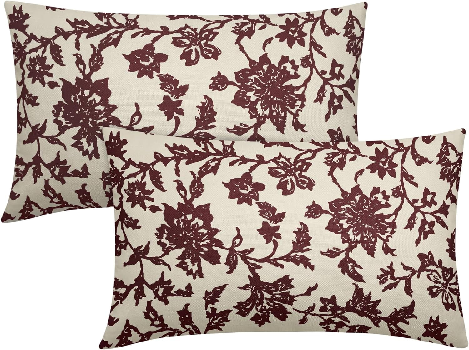 Breeze Block Vintage Inspired Lumbar Pillow Cover, Tangerine, Various Sizes, with or without Inserts