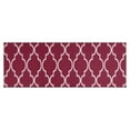 thumbnail image 1 of Burgundy Geometric Quatrefoil Pattern Kitchen Rug Mat,Kitchen Runner Rugs Non Skid Washable,Decorative Kitchen Floor Mats for Kitchen,Sink,Laundry,17"X47", 1 of 5
