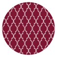 thumbnail image 1 of Burgundy Geometric Quatrefoil Pattern Round Fitted Tablecloth with Elastic Edge,Dining Table Cover Waterproof,Outdoor Round Tablecloth for Camping,Dining,Indoor and Outdoor, 1 of 7