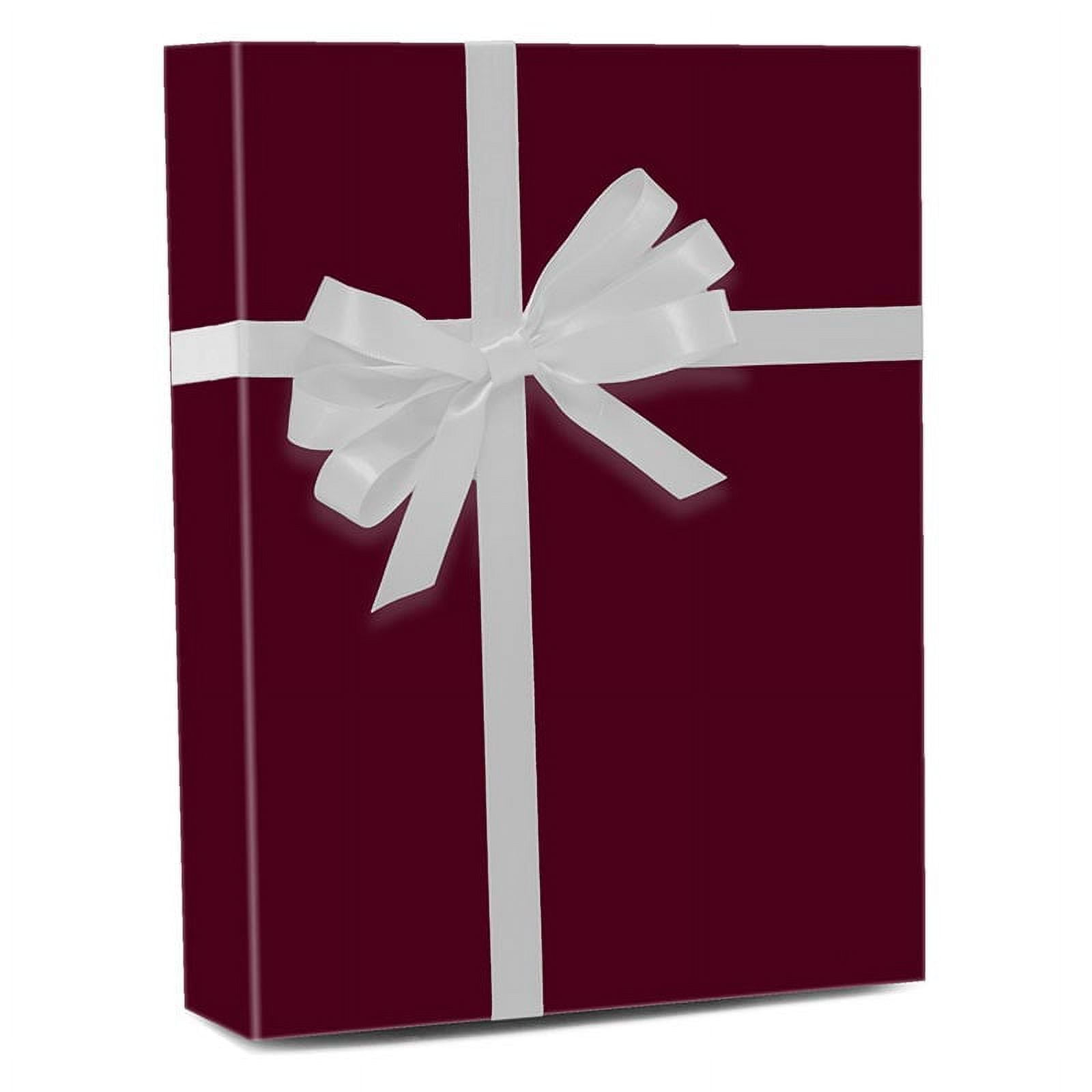 Burgundy Gloss Gift Wrap 24 X 100' by Paper Mart 