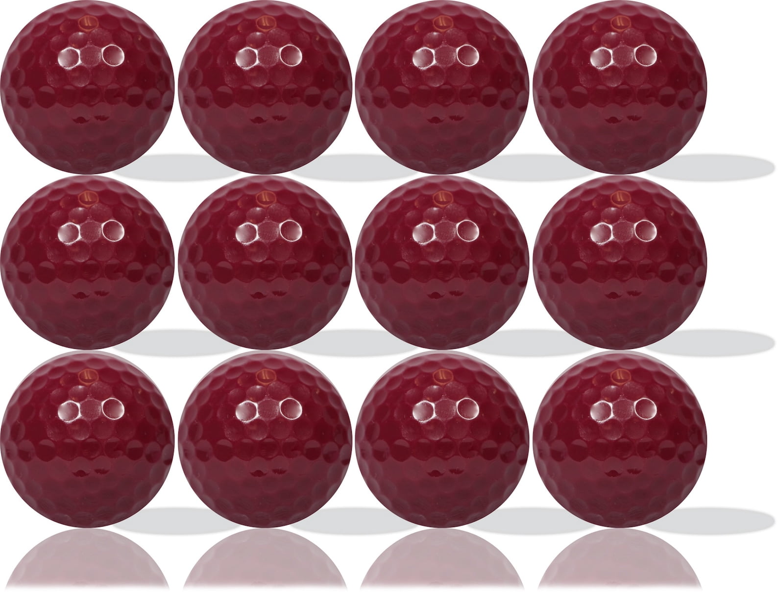 Burgundy Golf Balls 12 Pack