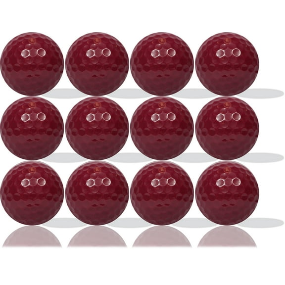 Burgundy Golf Balls 12 Pack