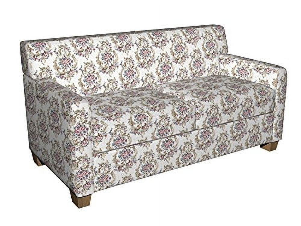 Theodore Rose Mist Floral Tapestry Fabric - Pink Beige Green Upholstery Material By The Yard