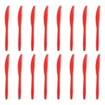 Burgundy Knives, Christmas Red Plastic Knives, 6.7 in Solid Knife, Dessert Bread Salad Fruit Knives, Luncheon Tableware, Dinner Knife, Disposable Cutlery, Heavy Duty, Party Supplies, BBQ Picnic Favor
