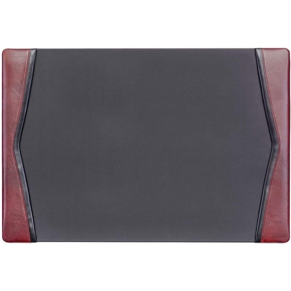Burgundy Leather 25.5" x 17.25" Side Rails Desk Pad