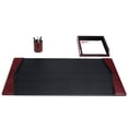 thumbnail image 1 of Burgundy Leather 3-Piece Desk Set, 1 of 1