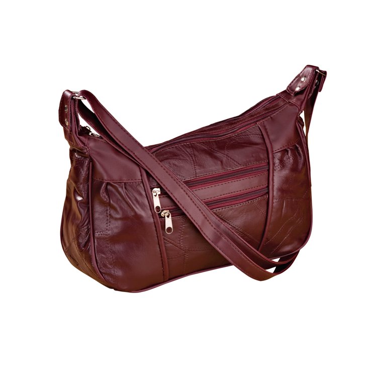 With Sophistication Burgundy Crossbody Bag