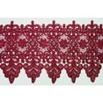 thumbnail image 1 of Burgundy Maroon Dark Red 5/8”~5-1/8” Embroidery Venice Lace Trim Guipure By Yard (218628 (5-1/8")), 1 of 2