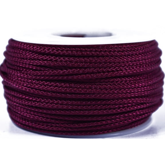 Burgundy Micro Cord For Paracord - 1/16" (1.18mm) Accessory Rope - 1000 Foot Spool