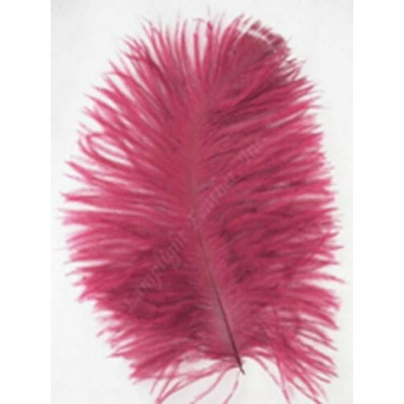Burgundy Mini Ostrich Feathers 5-8 Inch per 25