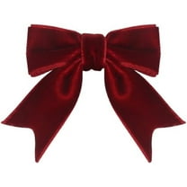 Burgundy Mini Velvet Christmas Bows 12-Pack with Metal Clips for Crafts, Gift Wrapping, Party Snack Bags and Tree Decor,A