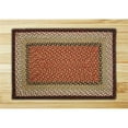 thumbnail image 1 of Burgundy-Mustard Rectangle Rug, 1 of 1