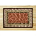thumbnail image 1 of Burgundy-Mustard Rectangle Rug, 1 of 1