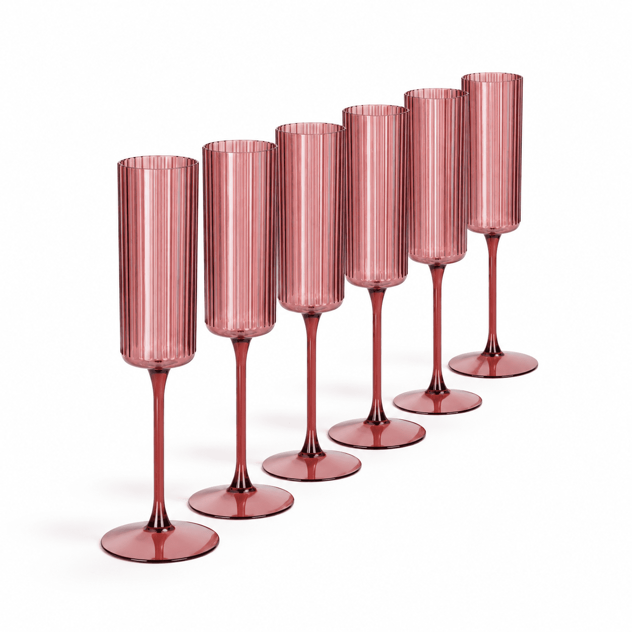 Would Sign Language Count Burgundy Plastic Champagne Flutes, Ribbed Disposable Party Glasses, 36 ...