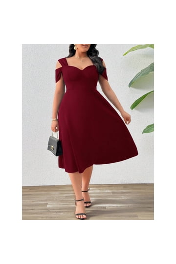 Burgundy Dress