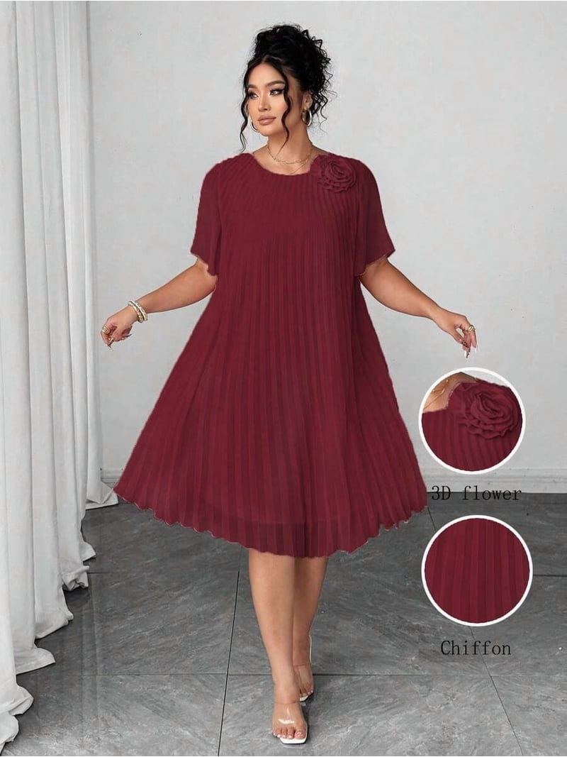 cute casual strapless dresses Milumia Women's Striped Maxi Dress Long Summer while delicate pearl embellishments Midi Dress Women's Petite Color:Brick Red White Flora Dress-SS2023