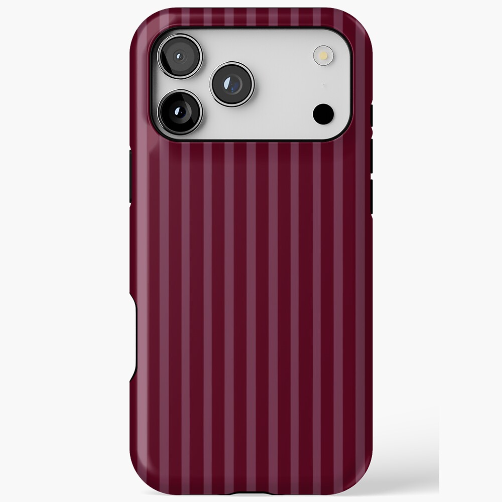 Raspberry Iphone Picture Burgundy Raspberry Stripes iPhone Case 17 to 11 Pro Max - Walmart.com