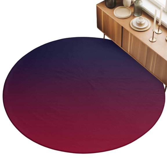 Burgundy Red Gradient Ombre Washable Area Rug for Living Room Bedroom,3ft Non-Slip Soft Indoor Rug Floor Carpet Dark Maroon Shadow Low Pile Area Rugs for Bedside Entryway Study Nursery