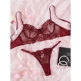 thumbnail image 1 of Burgundy Red Lingerie Set Mesh, 1 of 4