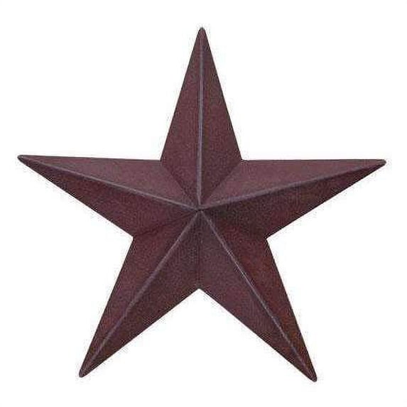 Burgundy Red Metal Barn Star 48" inch Farmhouse Home Wall Decor