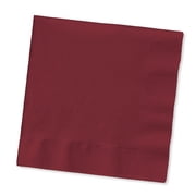 Burgundy Red Paper Beverage Napkin 50 Count for 25 Guests