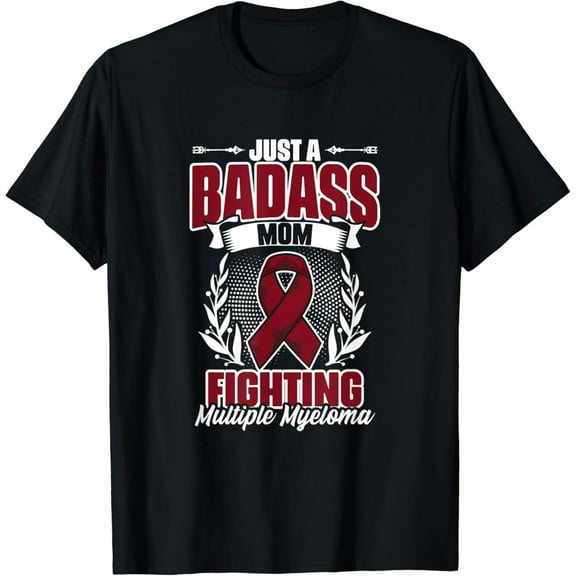 Burgundy Ribbon Mom Fighting Multiple Myeloma Survivor T-Shirt mens t shirt，black，women，funny，misfits，men，journey，t-shirt