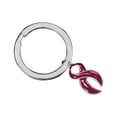 thumbnail image 1 of Burgundy Ribbon Split Style Key Chains, 1 of 2