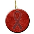 thumbnail image 1 of Burgundy Ribbon for Multiple Myeloma Cancer Awareness Ceramic Ornament, 2.81 Dia, 1 of 1