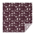 thumbnail image 1 of Burgundy Rock Skull Pattern Square Tablecloth,Waterproof Square Table Cover,Wipeable Spillproof Washable Table Cover for Home Kitchen Party Decor 60"x60"(152x152cm), 1 of 6