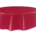 thumbnail image 1 of Burgundy  Round 84 " Plastic Party Table Cover More Colors Avail, 1 of 1
