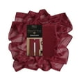 thumbnail image 1 of Burgundy Single Sheer Voile Window Curtain Panel: 55"W x 95"L, Fully Hemmed, Rod Pocket, 1 of 2