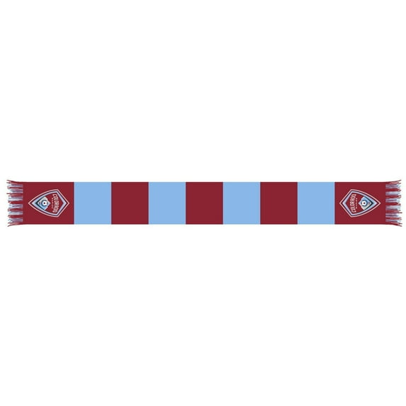 Burgundy/Sky Blue Colorado Rapids Team Bar Knit Scarf