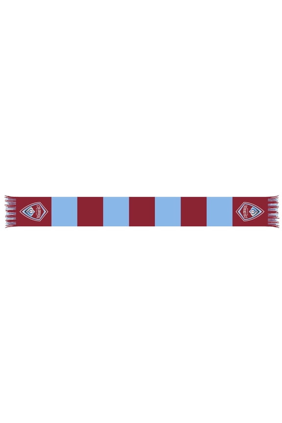 Burgundy/Sky Blue Colorado Rapids Team Bar Knit Scarf