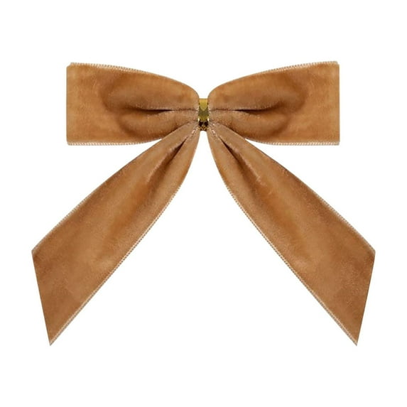 Burgundy Small Velvet Christmas Bows, Tree Wreath & Gift Wrap Decorations, Wedding Party Bows for Crafts, Snack Bags, and Holiday Gifts