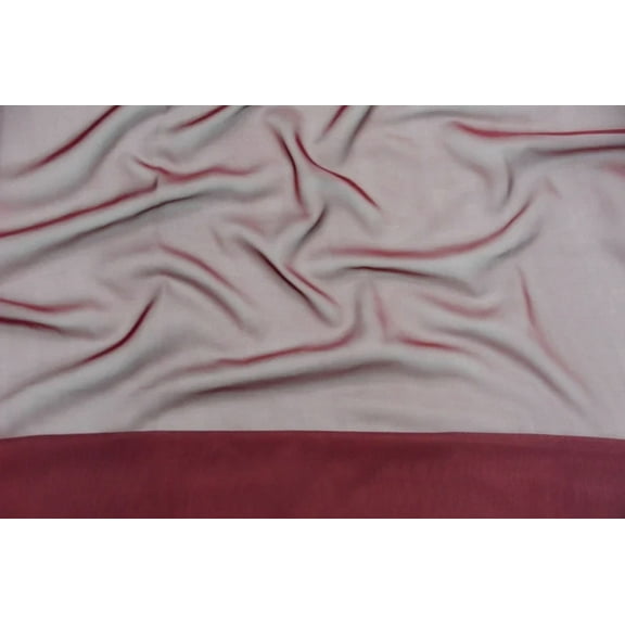 Burgundy Solid Chiffon Fabric Polyester Dress Sheer 58'' Wide By The Yard