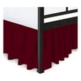 Burgundy Solid, Queen Size Dust Ruffled Bed Skirt, 800 Thread Count 100