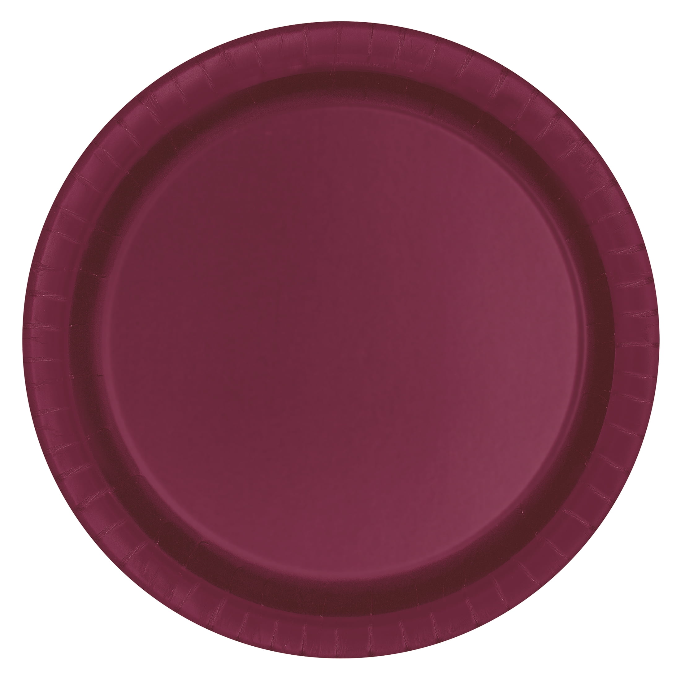 70CT 7IN Burgundy Dessert Paper Plates by Way To Celebrate