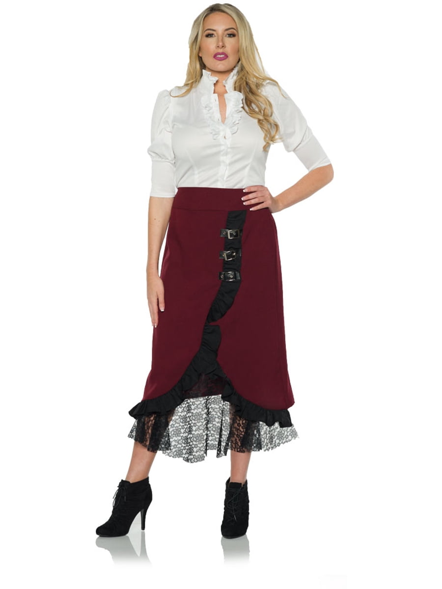 New! STEAMPUNK maroon with lace and glasses . New! STEAMPUNK maroon with lace and glasses  main image 2