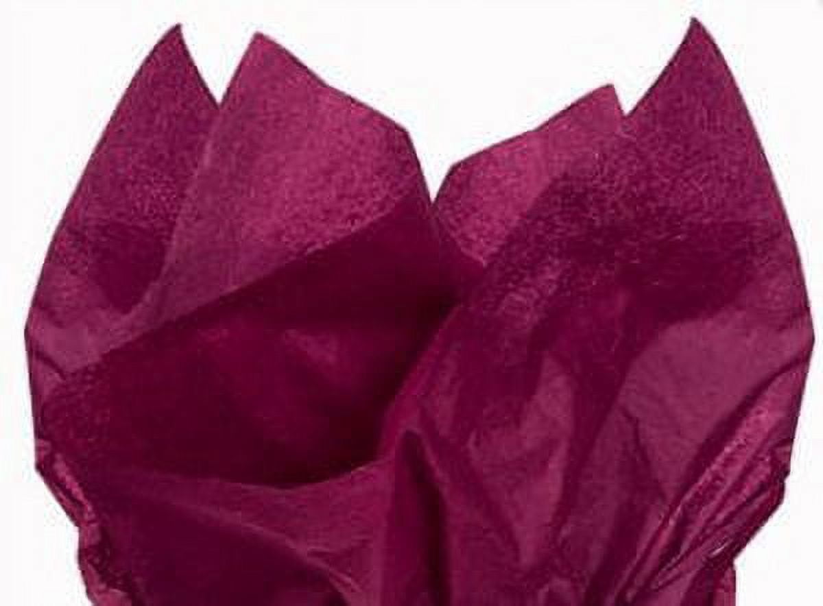 Burgundy Tissue Paper 20 Inch X 30 Inch Sheets Premium Gift Wrap Paper
